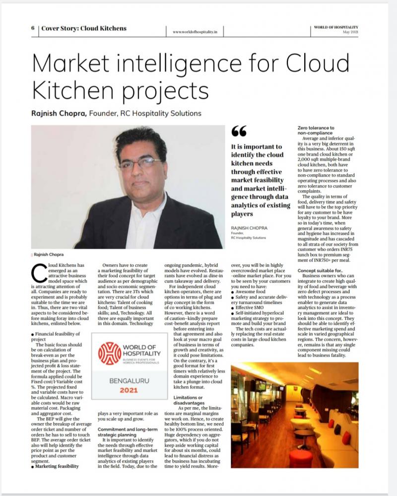 ARTICLE ON CLOUD KITCHENS